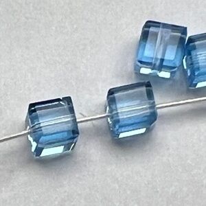 Swarovski Original 4mm Cubes Light Sapphire #5601